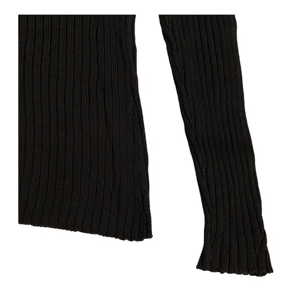 Bobi Black Cut Out Sweater - Black NWT - Picture 4 of 7